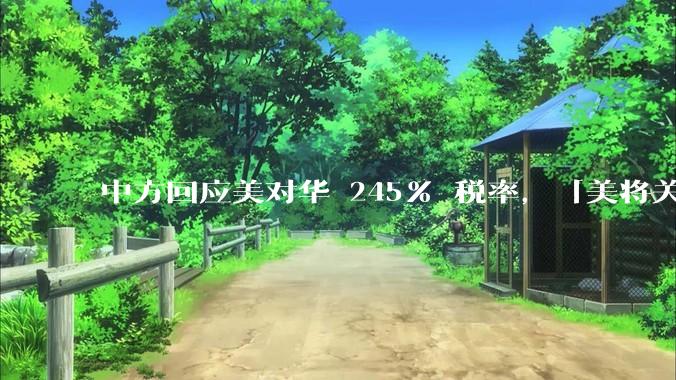 中方回应美对华 245% 税率，「美将关税工具化、武器化到了毫无理性地步，中方不予理会」，如何解读？