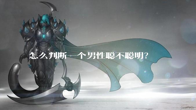 怎么判断一个男性聪不聪明？